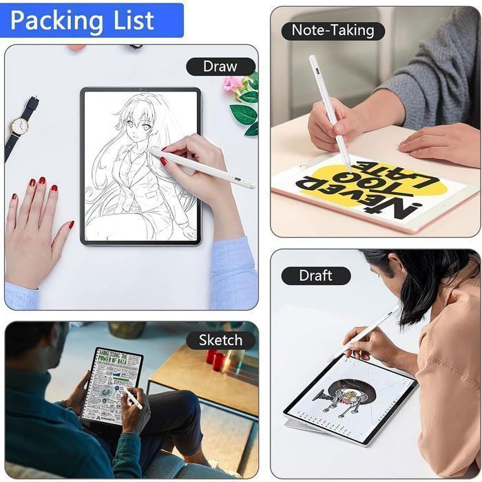 Stylet Xiaomi Redmi Pad SE 2 Smart Pen - Pression 4096 Niveaux, Latence Ultra-faible, Boutons Raccourcis - 4
