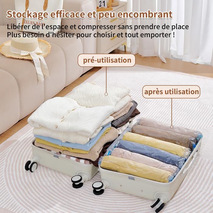 Sac De Compression Sous Vide,50 X 70cm--Sac De Rangement Sous Vide