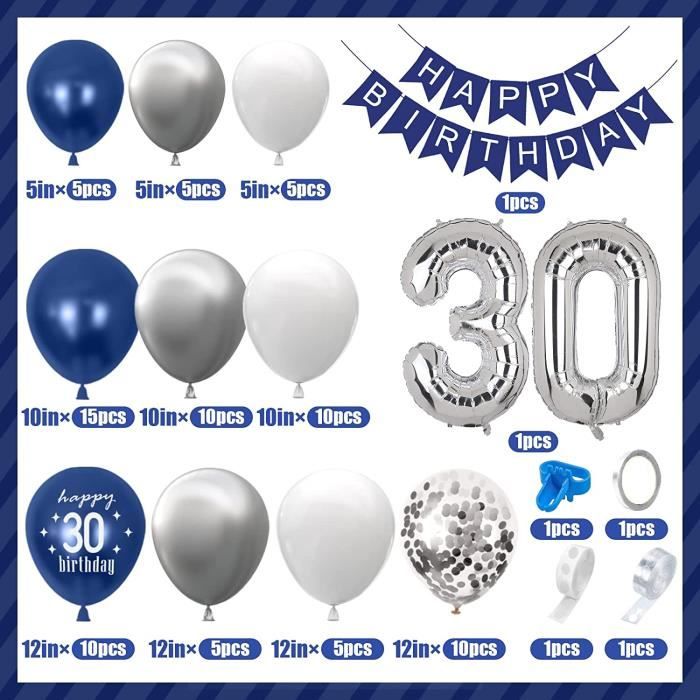 Sticker joyeux anniversaire personnalisé pour arche de ballon Autocollant d' anniversaire personnalisé avec nom et âge Décorations d'arc de ballon de  fête d'anniversaire -  France