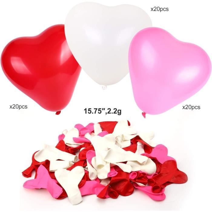Saint-Valentin Décorations Bougies Romantiques Pétales De Rose 50 Bougies  De Coeur 1000 Pétales De Rose 20 Ballons Coeur Love[u4717] - Cdiscount  Maison