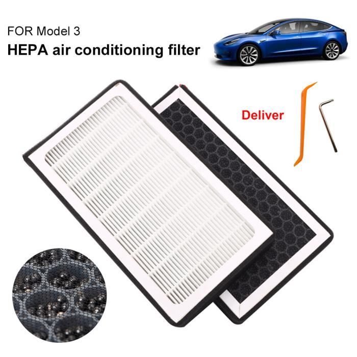 Pour Tesla Model 3 Filtre à air à charbon actif Auto Hepa Air