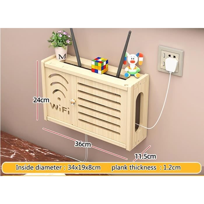 Etagere Pour Decodeur Rangement Box Internet Étagère Tv Murale Bois ...