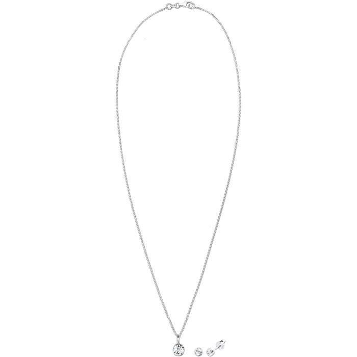 Parure de Bijoux ELLI Argent 925 Cristaux Swarovski Argente Achat Vente parure Parure de Bijoux ELLI Argent 925 Cristaux Swarovski Femme Adulte Argent