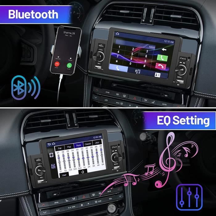 Hikity 1 DIN Autoradio Mit 4.1" Touchscreen & Bluetooth - Inkl. Rückfahrkamera