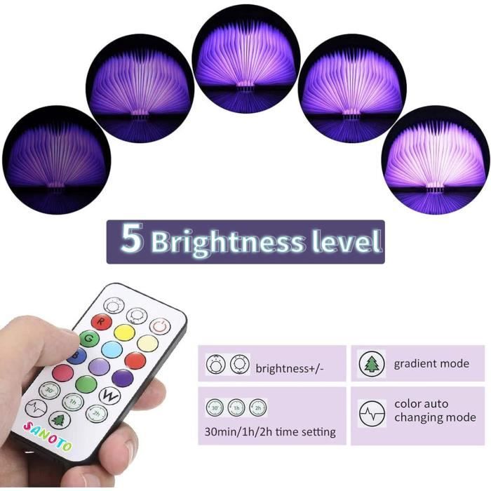 SANOTO Lampe Livre, lampe livre rechargeable, lampe led livre, 12