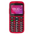 Téléphone mobile portable senior S520 ROUGE TELEFUNKEN 2G-3