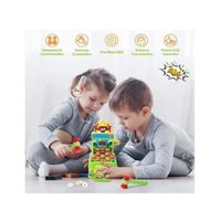 Jouet Attaque De Taupe Éducatif - Jeu De Frappe Avec 2 Marteaux Pour Enfants, Développe La Réactivité Et La Concentration