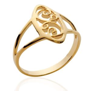 Bague Vintage Plaquée Or - Taille 52, Occasion Avec Légères Traces D'usure
