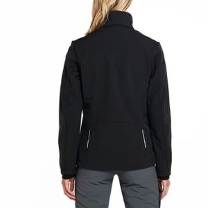 Veste Softshell Imperméable Femme – Doublée Polaire Chaude Avec Capuche, Idéale Pluie & Hiver