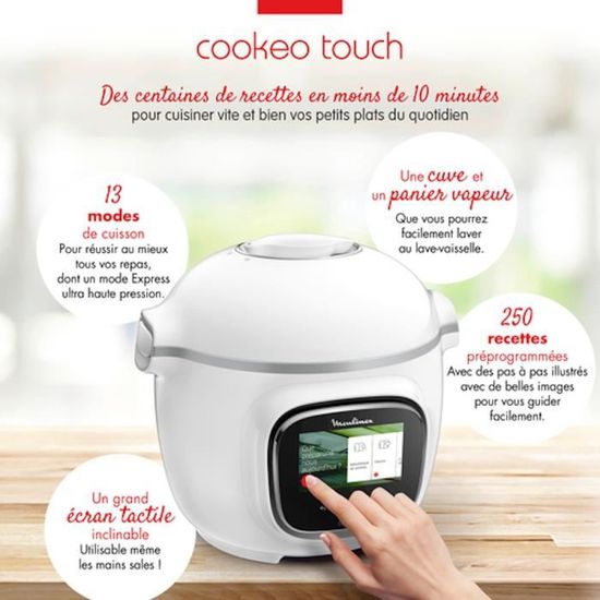 MOULINEX - Multicuiseur Cookeo TOUCH CE901100