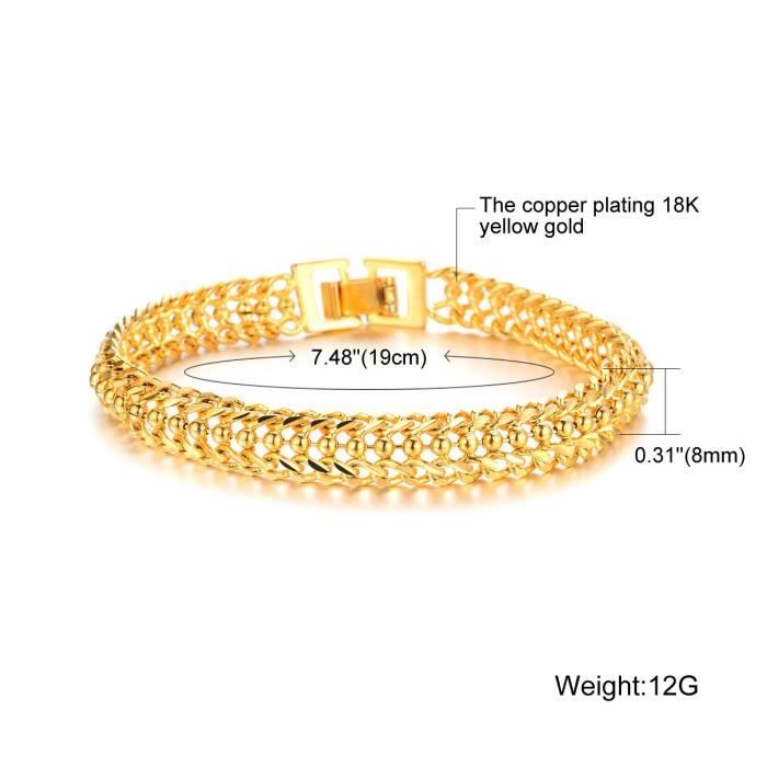 Bracelet En Or Jaune 18 Carats - Marque Mondepetit - Longueur 19.5 Cm - Neuf Avec étiquettes