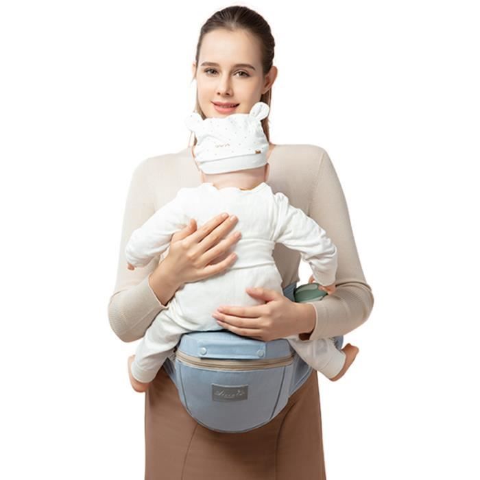 Porte-Bébé Ergonomique Treer Multifonctionnel - Ventral Dorsal Siège à Hanche Respirant Ajustable Pour Nouveau-né Et Enfant Jusqu'à 20kg (Chameau)