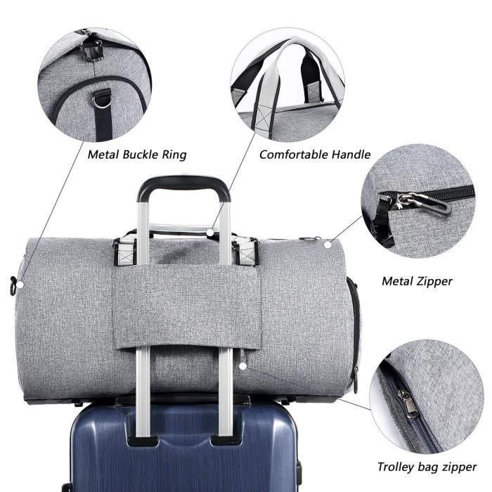 Fresion 45L Housse de Costume Sac de Voyage Homme Sac Weekend