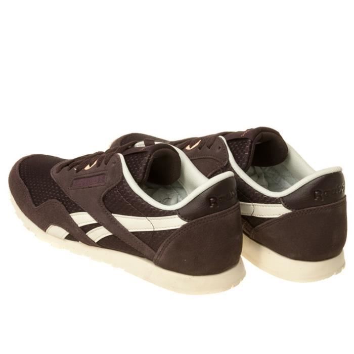 Reebok classic nylon femme marron store