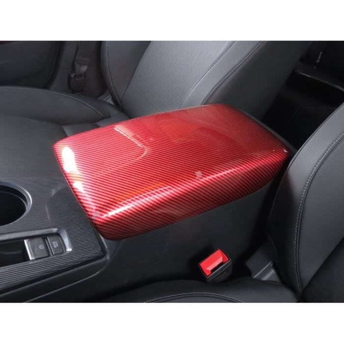 Coffre D'accoudoir Central Aluminium Pour Kia K3 - Boucle De Fixation Clip - Noir