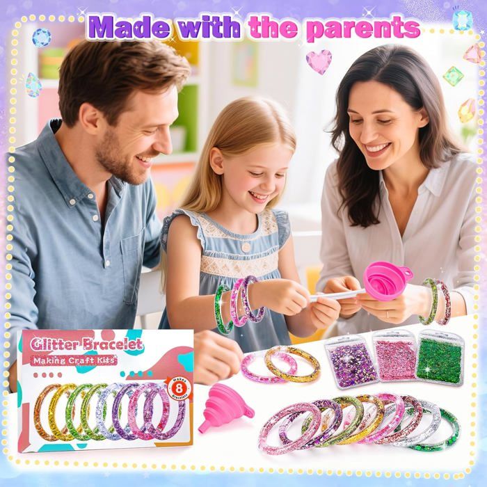 Kit De Bouquet De Fleurs En Diamant Pour Filles 5-10 Ans – Bricolage Créatif, 8 Fleurs + 2 Papillons, Cadeau Anniversaire