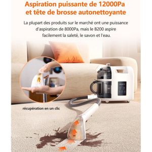 Nettoyeur Vapeur Aspirateur EOLO LP04 – Professionnel Eau Et Poussière, 16 Accessoires, 3200W