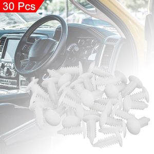 Rivets Plastique Pour Voiture - Lot De 50 Clips Blancs 8x85 Mm - Fixation Panneaux Et Pare-chocs