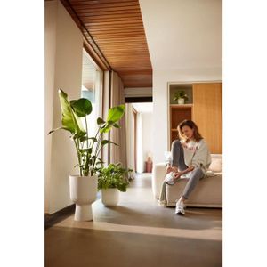 Pot De Fleurs Blanc Long 80cm - Pour Intérieur Et Extérieur, Résistant UV Et Gel, Avec Pot Intégré - 2