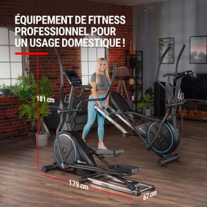 Vélo elliptique avec roue d'inertie 15 kg Cdiscount