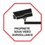 Autocollant magasin sous vid/éo surveillance alarme 1-5x5 cm
