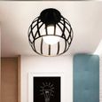 Suspension Lustre abat-jour Led Design Rétro E27 pour Salon Loft Sans ampoule TYPE 8-0