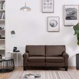 💚7004Bonne qualité- Canapé scandinave d'angle - Canapé droit fixe 2 places - Canapé de relaxation Confortable - Sofa Divan Canapé d-0