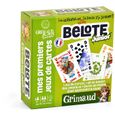 Jeu de cartes Grimaud Junior Belote - 32 cartes - Vert - Pour enfants à partir de 6 ans-0