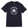 Converse T-shirt pour Femme Floral Patch Noir 10026049-A03-0