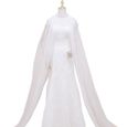 1pc maille Cape de mariage perle gland Tippet longue cape de mariée habillage pour   FLEUR-PLANTE ARTIFICIELLE - FLEUR SECHEE-0