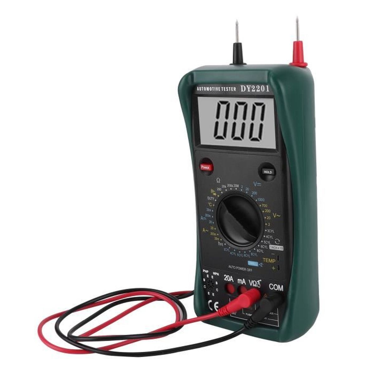 Multimètre Analogique à Aiguille AC/DC - 18 Calibres, 21 Plages, Précision 2,5%, Pour électricien, Bricolage