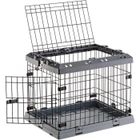 FERPLAST Cage Pliable pour très petits chiens SUPERIOR 60 Clôture métallique, avec Séparateur, Double verrouillage - 60 x 47 x 50 cm