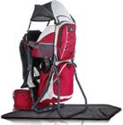 BRAND DROMADER Porte Bébé Randonnée - Confortable jusqu'à 22kg - Sac à Dos avec Poche Isolante, Pare-Soleil & Pluie - Rouge