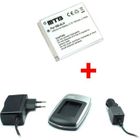 MR!TECH Chargeur + Batterie pour Canon NB-4L