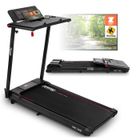 Tapis de course pliable - FITFIU Fitness MC-140 - support pour PC/tablette - vitesse 12km/h – puissance 1500W - surface 42x100cm