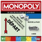 Monopoly classique, jeu de société de plateau, avec boîte de rangement et pions grand format, 2 à 6 joueurs, version FR, dès 8 ans,
