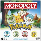 Monopoly Pokémon, jeu de société de plateau, 2 à 4 joueurs, jeux pour enfants et fans de Pokémon, env. 45 minutes, dès 8 ans