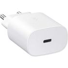 ZSONIX Chargeur secteur RAPIDE - 25W – Pour SAMSUNG - Port USB Type C (sans câble) - Blanc