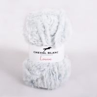 Laines Cheval Blanc - LOUVE fil à tricoter 100% polyester 50g - Fil à tricoter effet fourrure