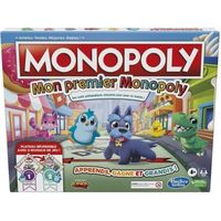 MONOPOLY - Mon Premier Monopoly - Jeu de plateau pour enfants - Jeu de société dès 4 ans - version française