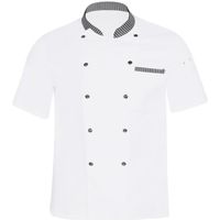 Freebily Unisex Veste de Cuisine Homme/Femme Vestes de Chef Tee Shirt Blouse de Cuisine Restaurant Hôtel Pâtisserie L-4XL