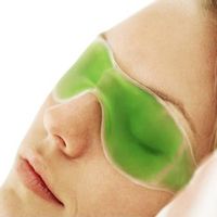 Masque pour les yeux pour bien sommeil profond vert Soulager la fatigue des yeux 160 * 50mm