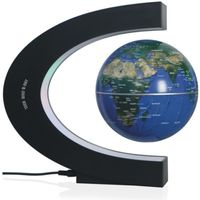 TD® globe levitation terrestre lumineux enfant magnétique interactif vintage décoratif flottant sans fil ludique qui tourne