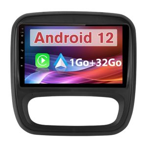 AUTORADIO AWESAFE Autoradio Android 12 pour Renault Trafic (2014-2019)avec 1Go+32Go 9 ''Écran Tactile Carplay Android Auto GPS WiFi Bluetooth