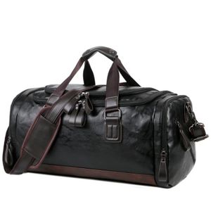 Sac Weekender Boston Berliner Bags - Cuir Tanné Végétal - 45L - Bandoulière Amovible - Marron