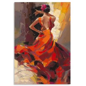 TABLEAU - TOILE Tableau Decoration Murale  Danseurs de Flamenco Af