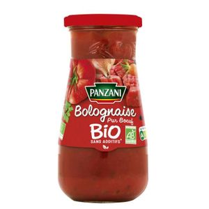 SAUCE CHAUDE PANZANI Bolognaise Pur boeuf Bio - 390G