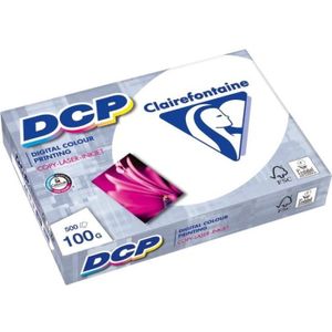 PAPIER IMPRIMANTE CLAIREFONTAINE RAMETTE DCP BLANC A4 100G 500 FEUIL