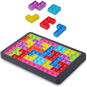 PUZZLE Fidget Tetris Puzzle à Bulles,Sensoriels Tangram J