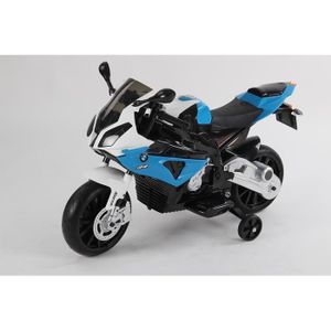 QUAD Moto électrique pour enfant BMW S1000RR - Batterie 12V - 2 moteurs - Roues en caoutchouc - Bleu